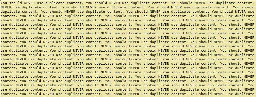 Duplicate content error in seo
